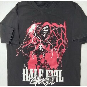 Half Evil x Gnarcotic Highway To Hell Reaper Graphic‎ T-Shirt Mens Sz L Rare Tee